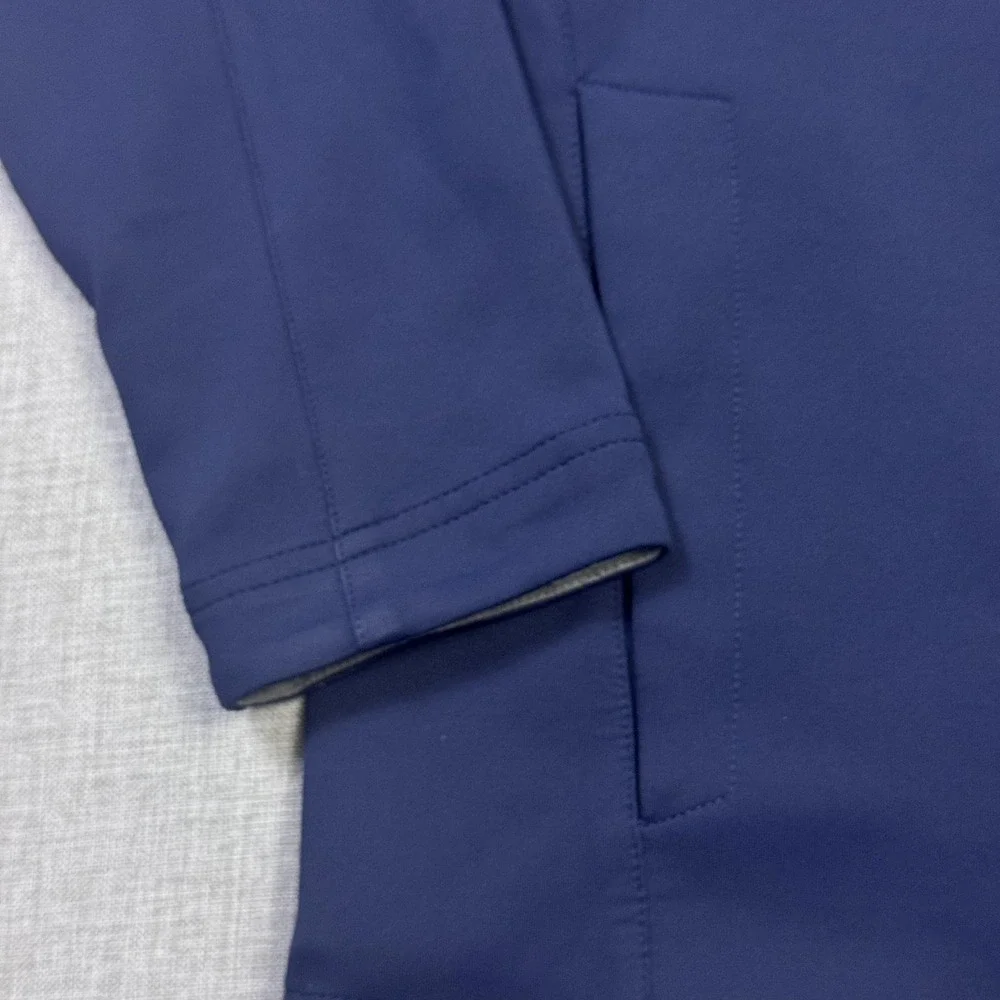 Zero Restriction Wheels Up 1/4 Zip Golf Pullover Mens Large Blue Tour Series